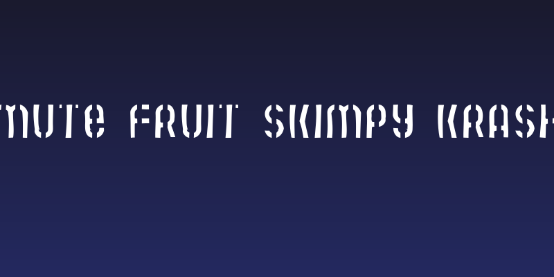Mute Fruit Skimpy Krash Social Header