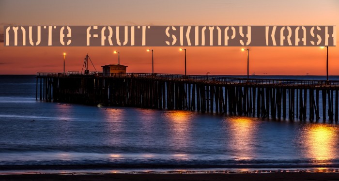 Mute Fruit Skimpy Krash Font examples