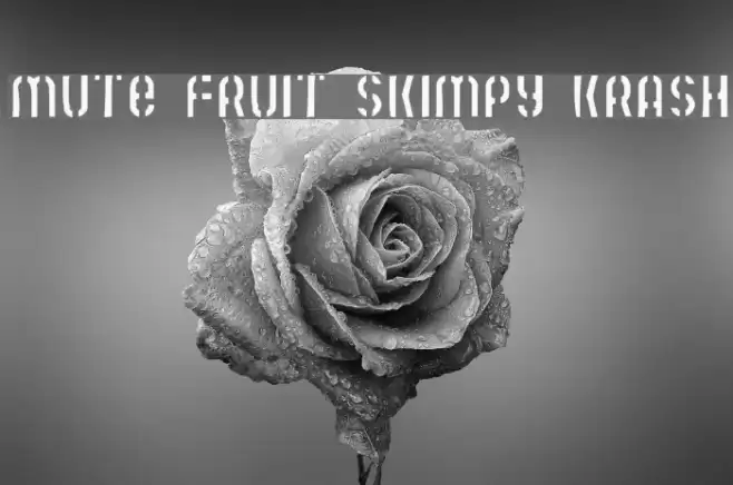 Mute Fruit Skimpy Krash Font examples