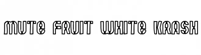 Mute Fruit White Krash  Descarca Fonturi Gratis