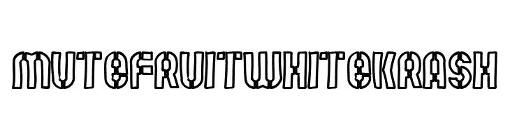 Mute Fruit White Krash  les polices de caractères gratuit tlcharger