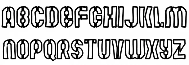 Mute Fruit White Krash Font Litere mari