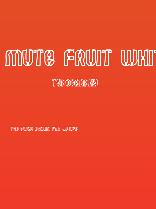 Mute Fruit White Krash Poster