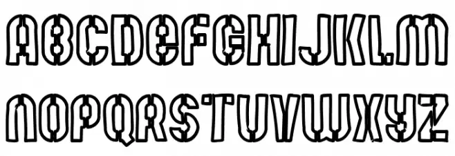 Mute Fruit White Krash Schriftart Kleinbuchstaben