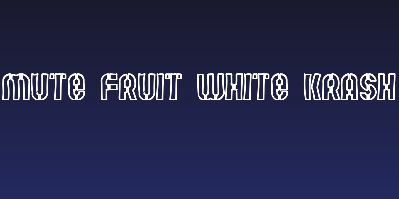 Mute Fruit White Krash Social Header