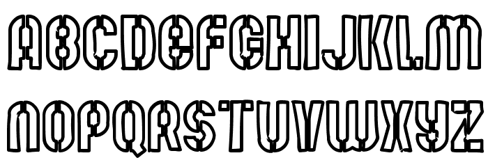 Mute Fruit White Krash Font LOWERCASE
