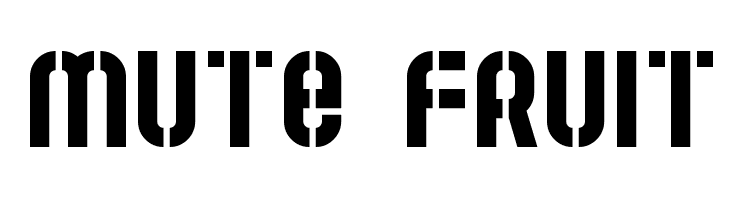 Mute Fruit  フリーフォントのダウンロード
