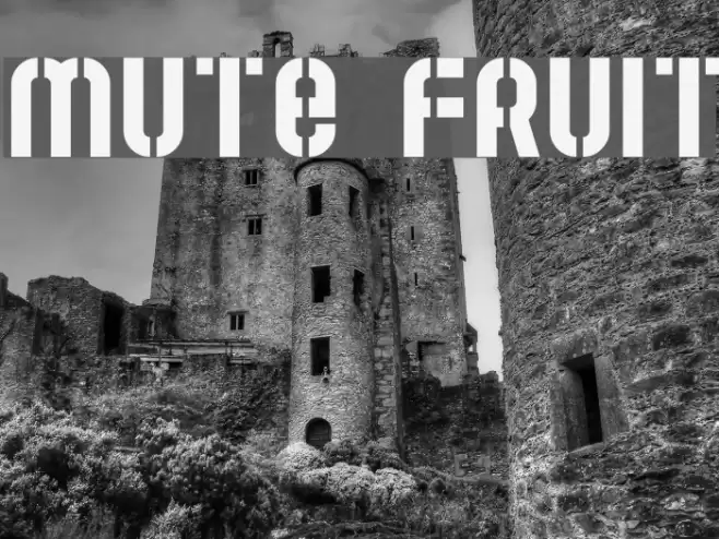 Mute Fruit Font examples