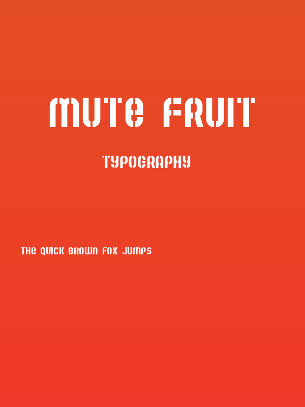 Mute Fruit Poster