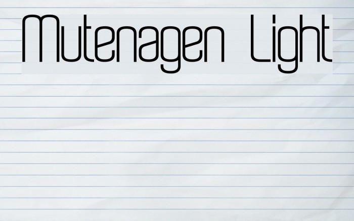 Mutenagen  Light Example 1