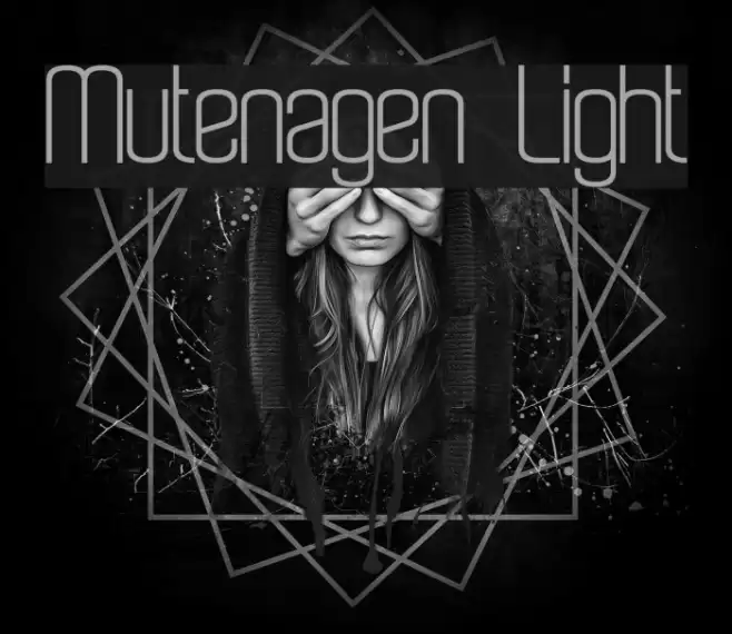 Mutenagen  Light Font examples