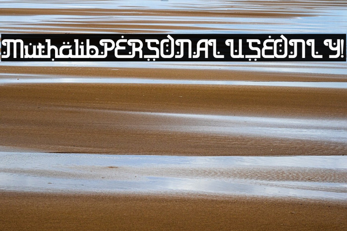 Muthalib PERSONAL USE ONLY! Example 1