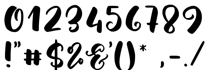 Muthiara -Demo Version- Font OTHER CHARS