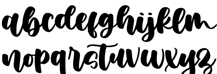 Muthiara -Demo Version- Font LOWERCASE