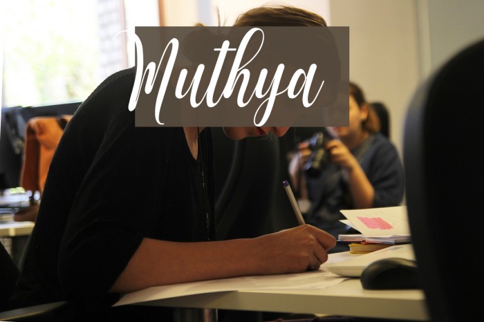 Muthya Font examples