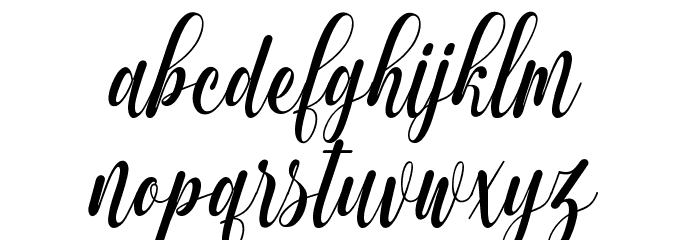 Muthya Font LOWERCASE