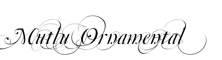 Mutlu Ornamental Font