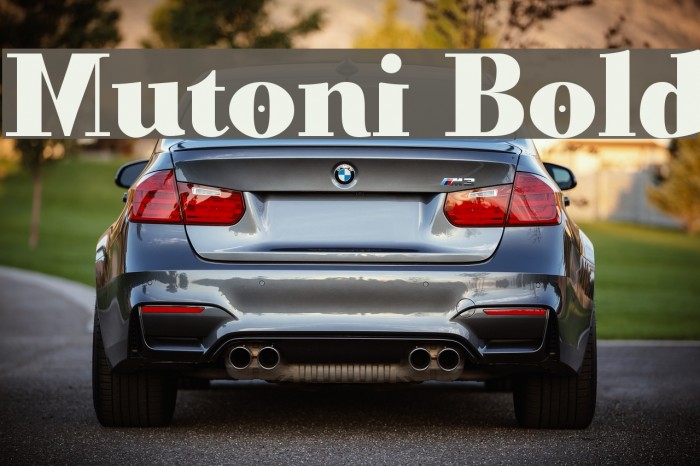 Mutoni Bold Example 1