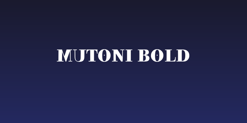 Mutoni Bold Social Header