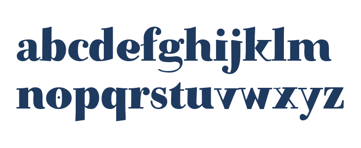 Mutoni Bold Lowercase