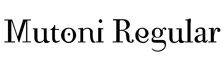 Mutoni Regular  Free Fonts Download