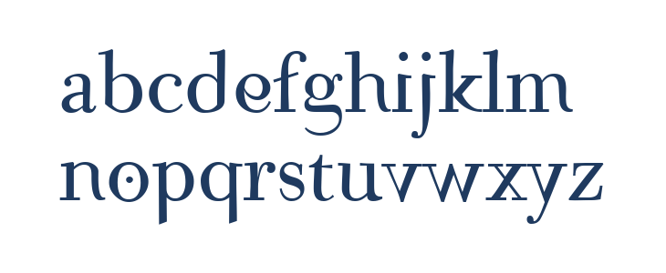 Mutoni Regular Lowercase