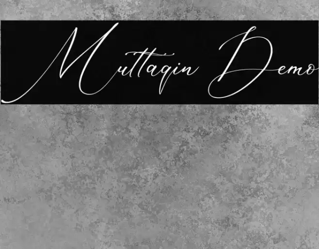 Muttaqin Demo Font examples