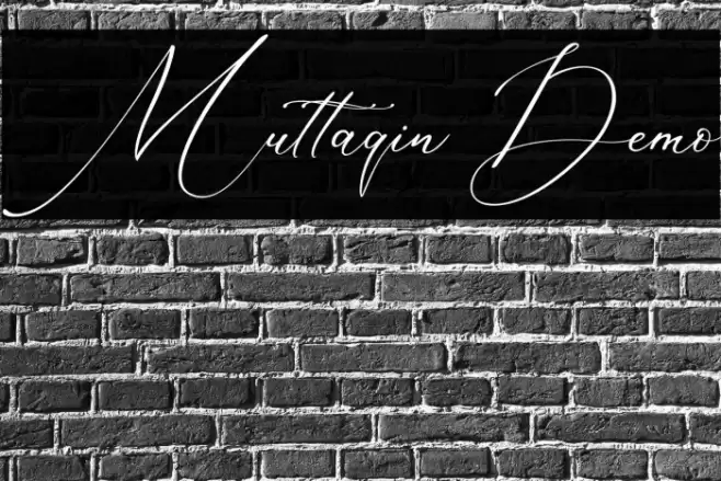 Muttaqin Demo Font examples