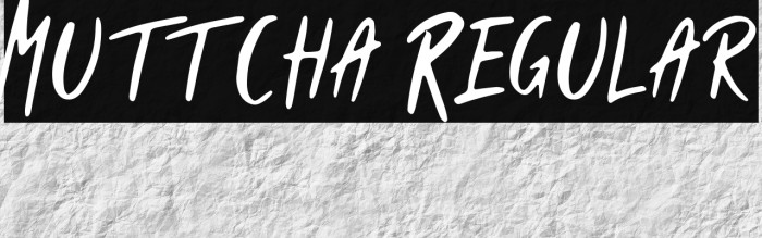 Muttcha Regular Font examples