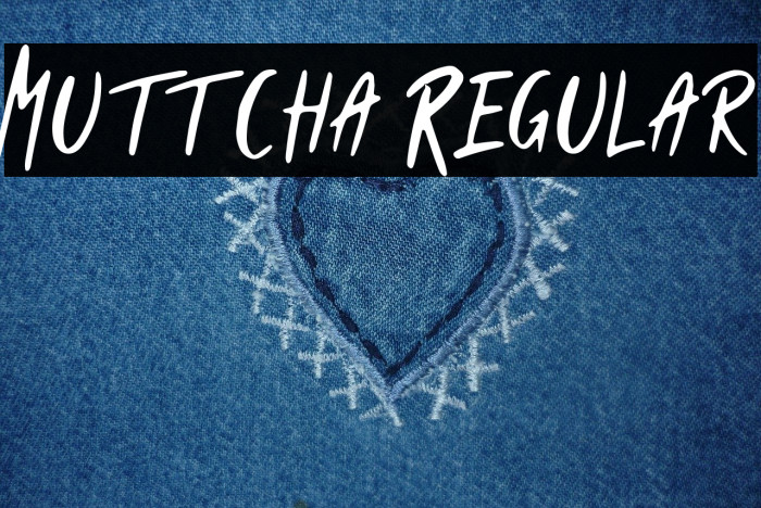Muttcha Regular Font examples