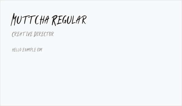 Muttcha Regular Business Card
