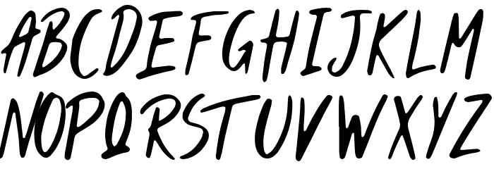 Muttcha Regular Font LOWERCASE