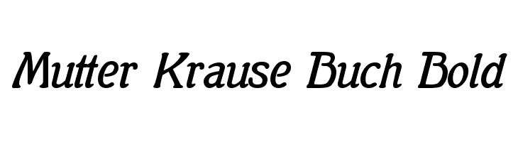 Mutter Krause Buch Bold  Descarca Fonturi Gratis
