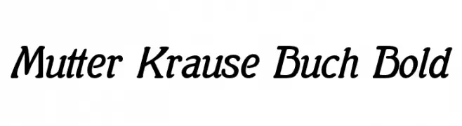 Mutter Krause Buch Bold  Descarca Fonturi Gratis
