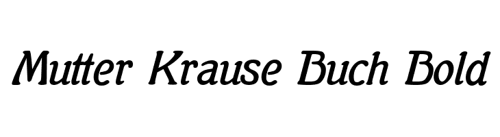 Mutter Krause Buch Bold  les polices de caractères gratuit tlcharger