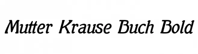 Mutter Krause Buch Bold  Frei Schriftart Herunterladen