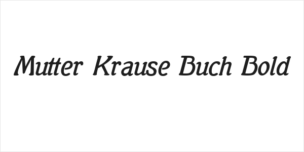 Mutter Krause Buch Bold Logo