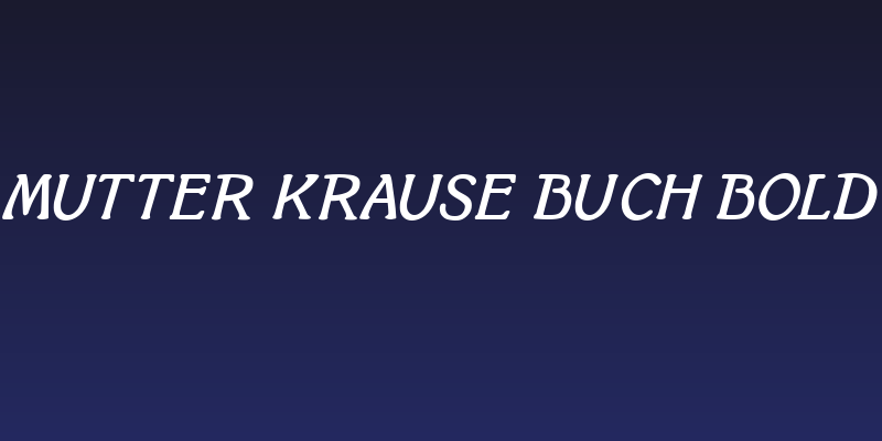 Mutter Krause Buch Bold Social Header