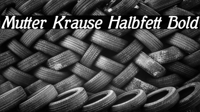 Mutter Krause Halbfett Bold Font examples