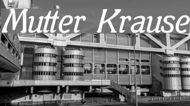 Mutter Krause Font examples