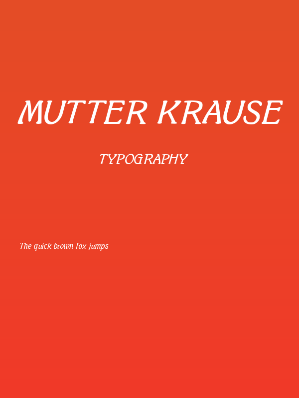 Mutter Krause Poster