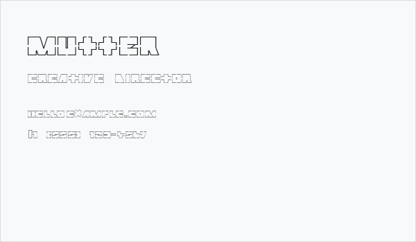 Mutter Business Card