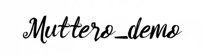 Muttero_demo  Fuentes Gratis Descargar