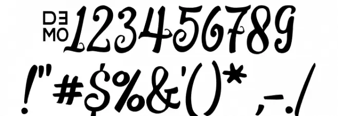 Muttero_demo Font OTHER CHARS