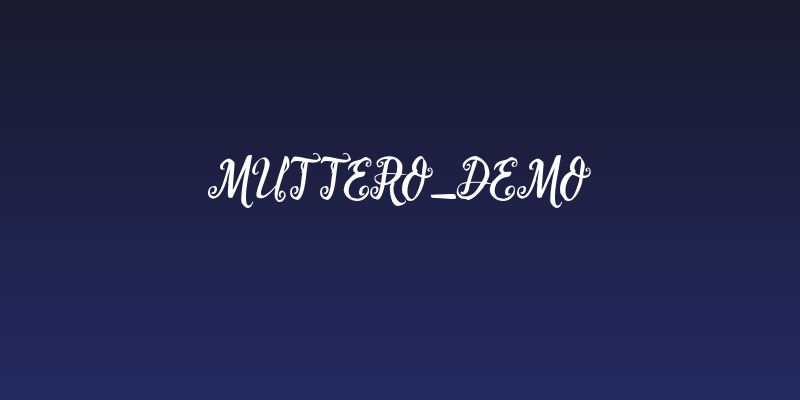Muttero_demo Social Header
