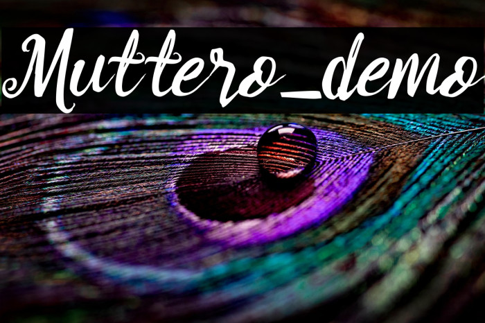 Muttero_demo Example 1