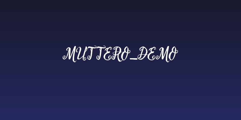 Muttero_demo Social Header
