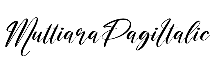Muttiara Pagi Italic  les polices de caractères gratuit tlcharger