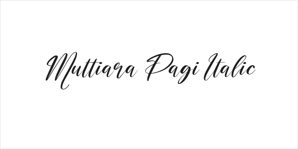 Muttiara Pagi Italic Logo