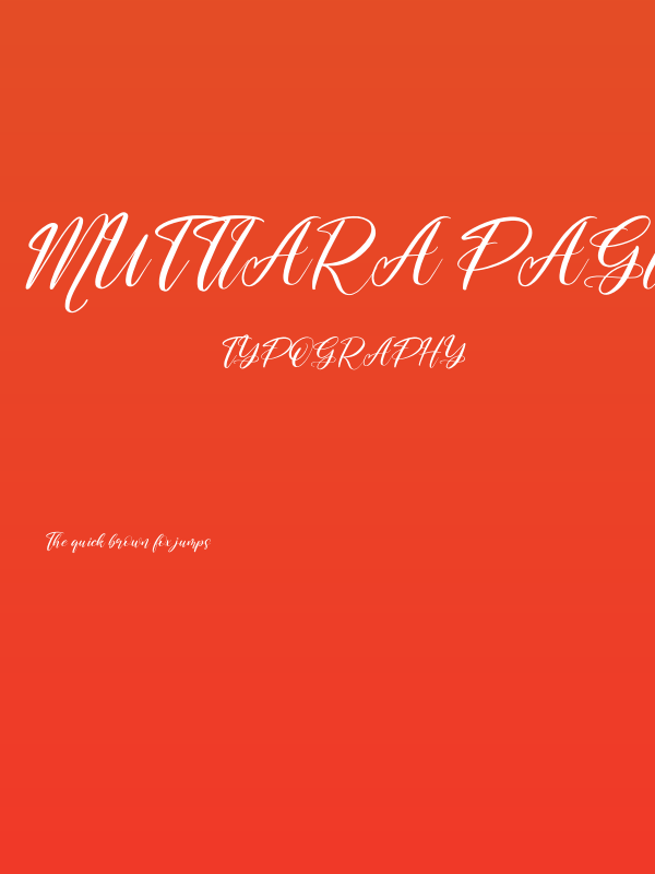 Muttiara Pagi Italic Poster